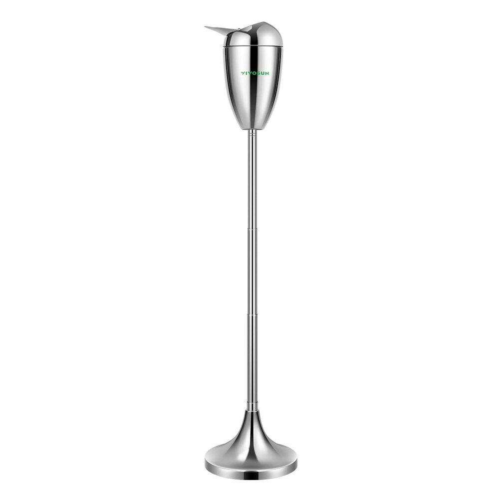 Adjustable Outdoor Ashtray, Covered Ashtray for Outside Patio, Smokeless
